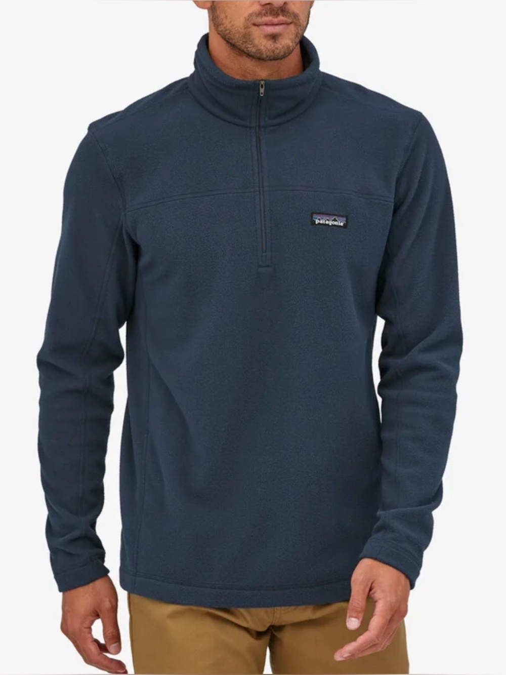 Patagonia Men's Micro D Fleece Pullover SzL New Navy